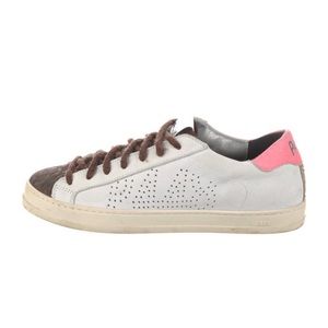 P448 Pink and Leopard Accent Sneakers🐆💞